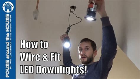 put downlight covers around junction box|how to install downlights.